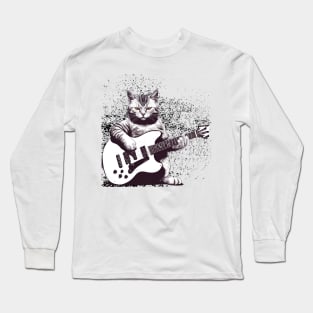 Guitarist Cat Long Sleeve T-Shirt